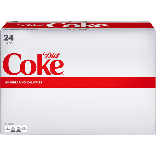 Diet Coke, 12 Fl Oz Cans, 24 Pack