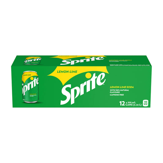 Sprite Lemon Lime Soda 355ml12oz Cans 12 Pack Imported From Canada