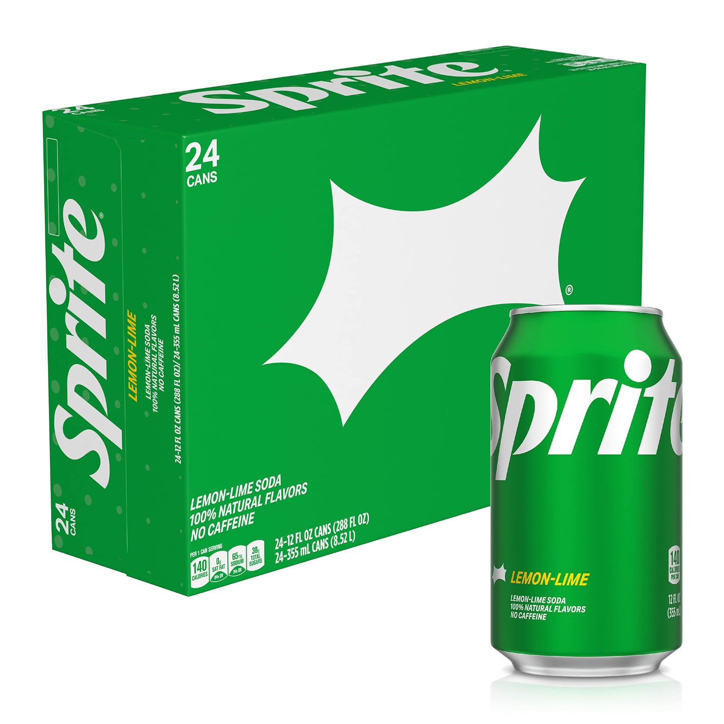 Sprite, 12 Fl Oz, 24 Pack Sprite 12 Ounce Cans (pack Of 24)