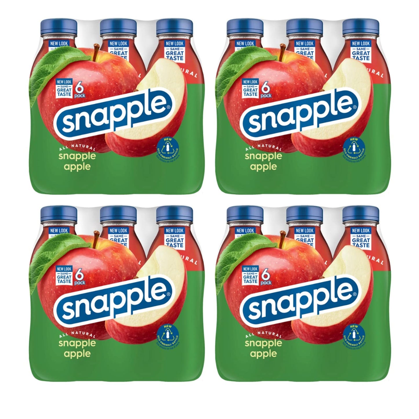 Snapple Apple All Natural Juice Drink Gluten Free 16 Fl Oz 100% Recycled Plastic Bottle 24 Pack Apple 16 Fl Oz (pack Of 24)