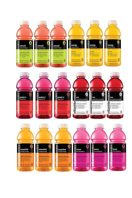 Cameo Selection - Vitamin Flavored Water- 20oz Variety Selection (18 Pack)