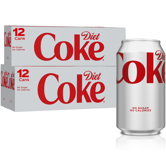 Diet Coke Soda Soft Drink, 12 Fl Oz, 36 Pack Cola 12 Fl Oz (pack Of 36)