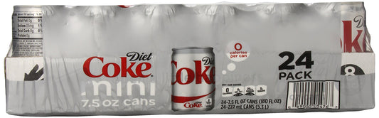 Diet Coke Mini-cans, 7.5 Fl Oz (pack Of 24) Diet Coke 7.5 Fl Oz (pack Of 24)