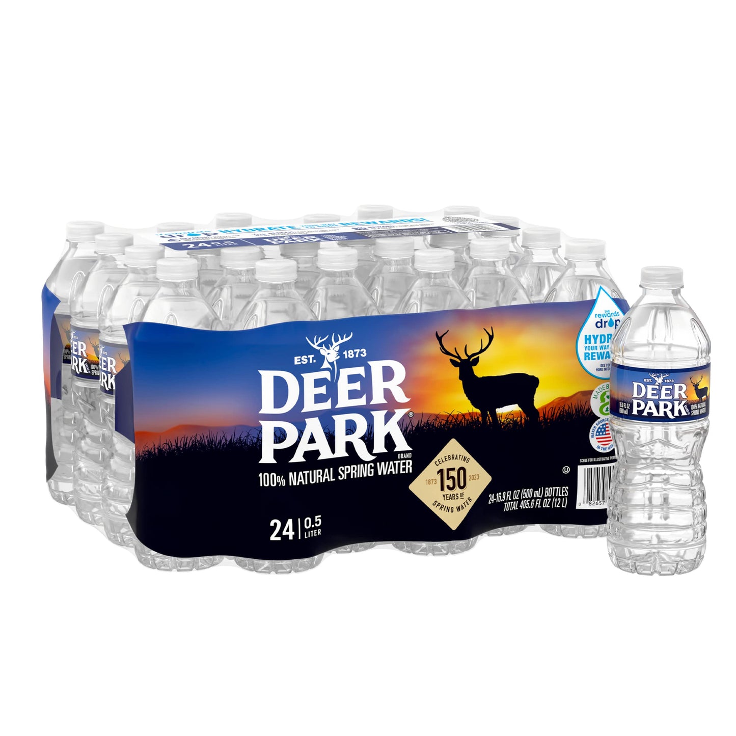 Deer Park 100% Natural Spring Water, 16.9 Fl Oz Each (pack Of 24) No-value 16.9 Fl Oz (pack Of 24)