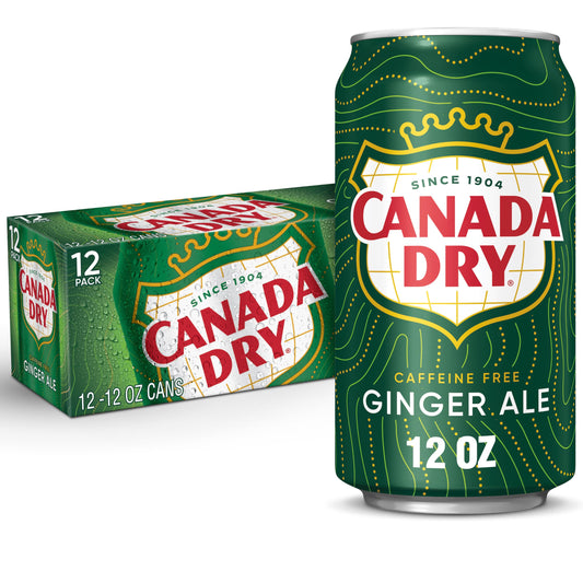 Canada Dry Ginger Ale Soda, 12 Fl Oz Cans (pack Of 12)