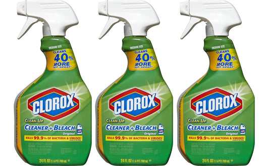 Clorox Clean-up Bleach Cleaner Spray Value 24 Fl Oz (pack Of 3)