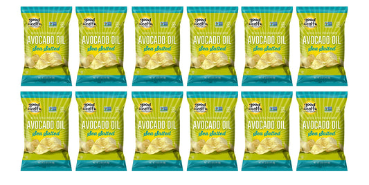 Good Health Avocado Chips Sea Salt, Salted, 5 Ounce (pack Of 12)