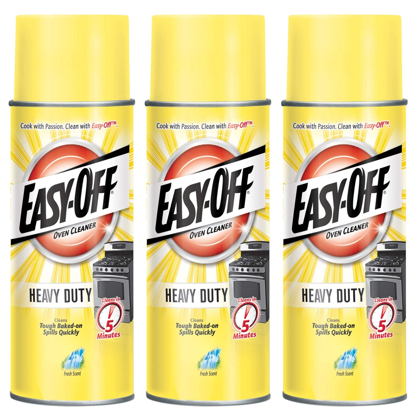 Easy Off Oven Cleaner 14.5oz Aerosol Can (pack Of 3)