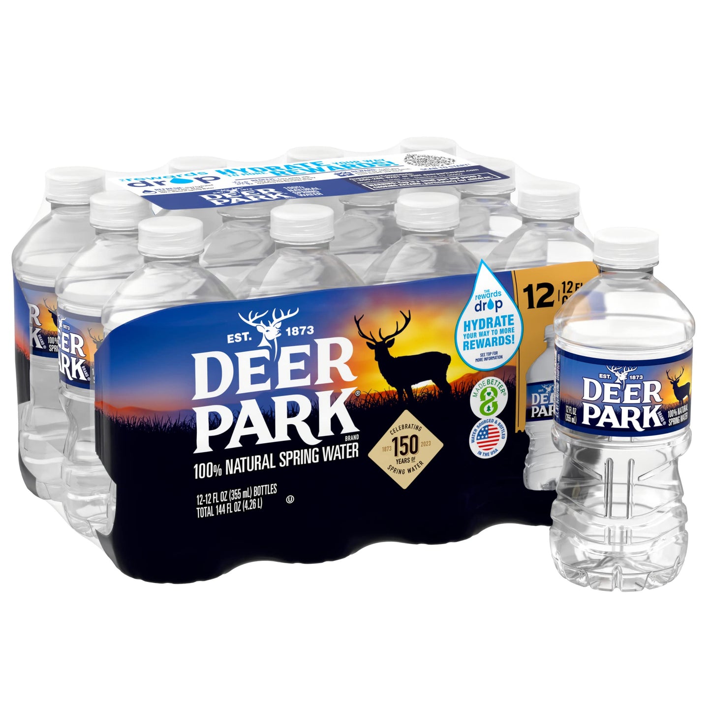 Deer Park Natural Spring Water, 12 Oz (12 Pack) No-value 12 Fl Oz (pack Of 12)