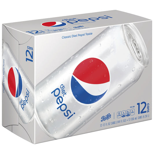 Diet Pepsi 12 Oz Cans, 12 Count Diet Pepsi 12 Fl Oz (pack Of 12)