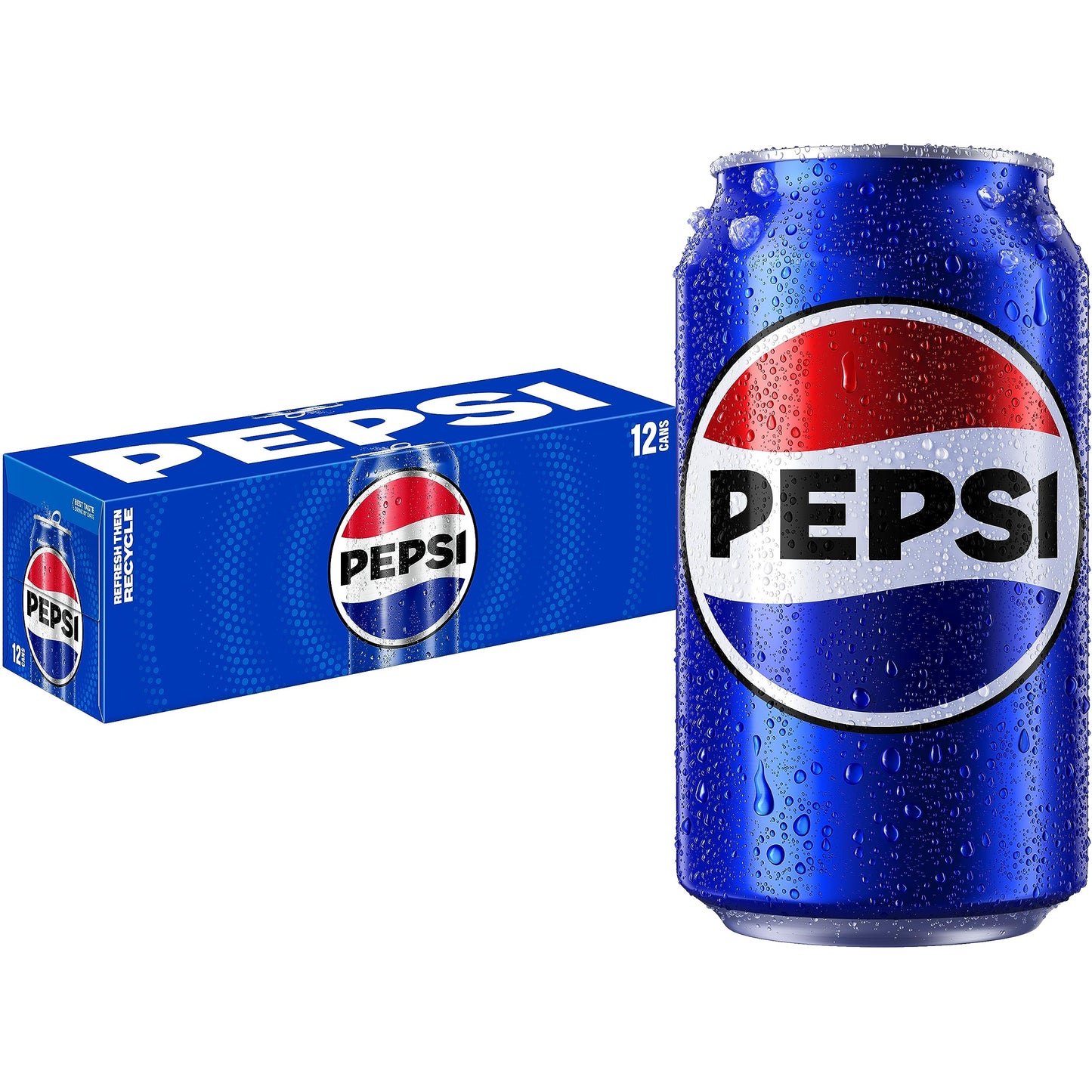 Pepsi Cola Soda, 12oz Cans, 12 Pack Original 12 Fl Oz (pack Of 12)